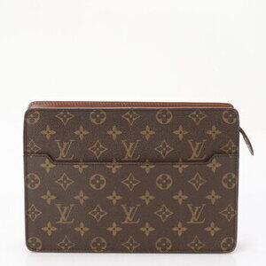 Louis Vuitton Monogram Leather Pochette Homme clutch document pouch business bag